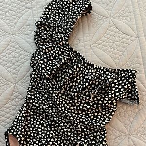 J.Crew Ruffle One Shoulder One Piece